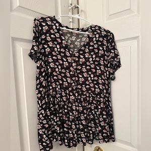 Indigo rose brand peplum top